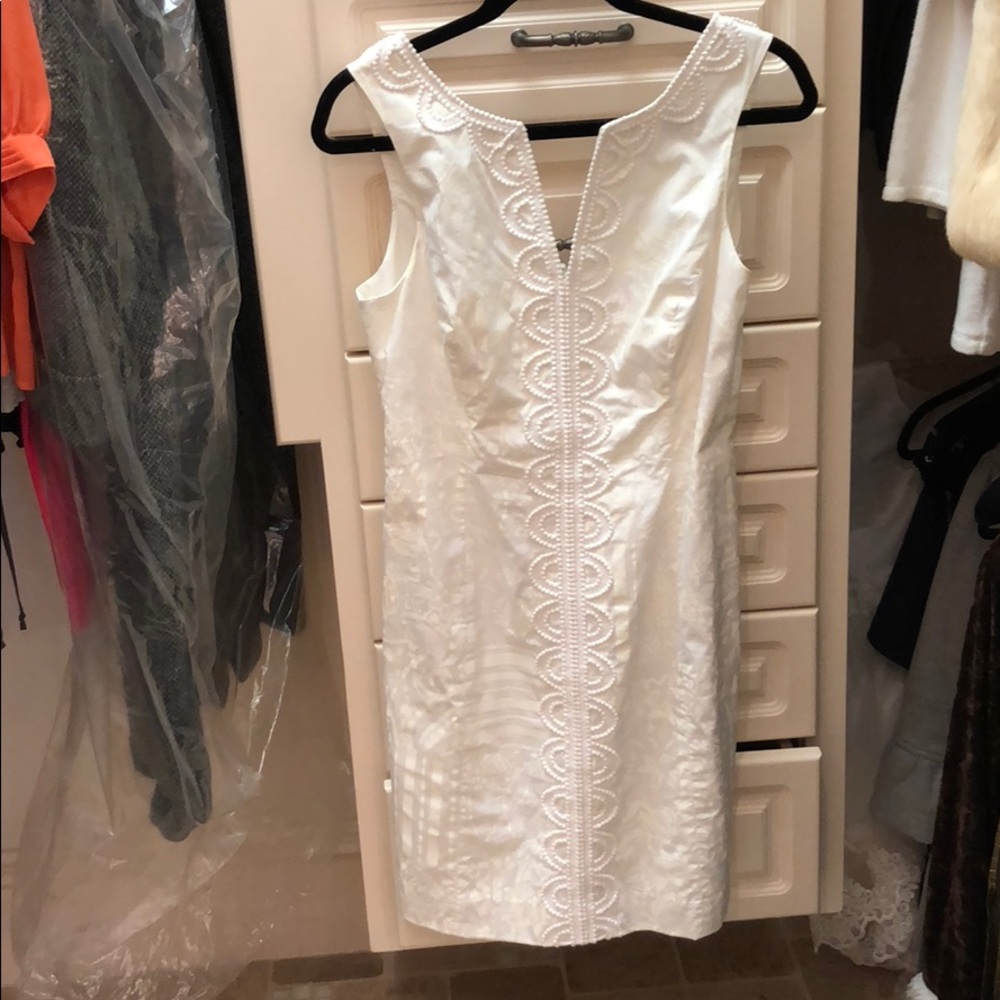 Like New - Lilly Pulitzer White Dress (6)